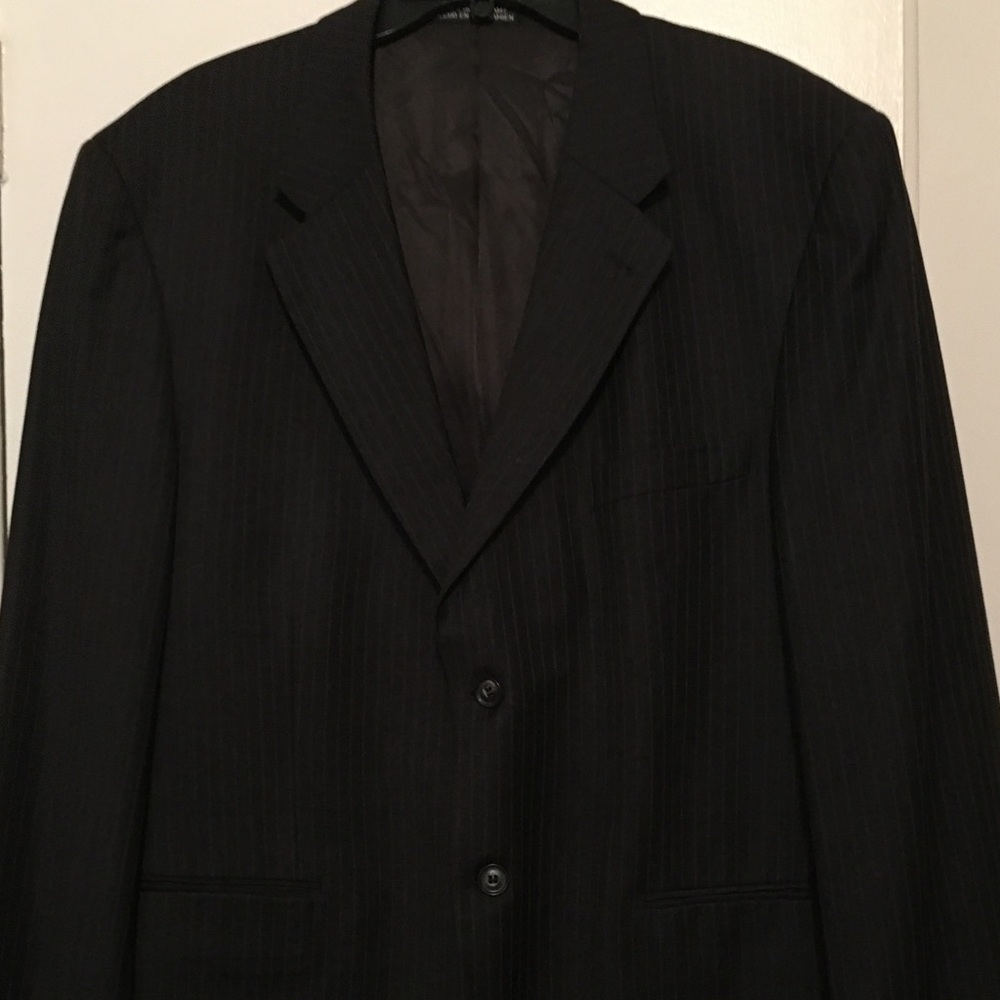Pin stripped two button wool jacket - Picture 2 of 7